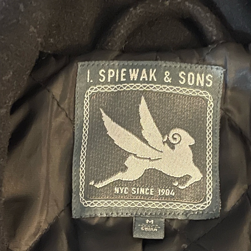 Men’s Spiewak Pea Coat size Medium Black